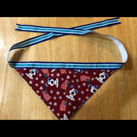 Handcrafted Other 2 Pet Bandana Blues Clues Americana Poshmark